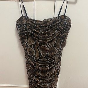 Babaton snakeskin dress